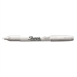 Sharpie, Grey, Markers, Art & School, Fine, Metallic, Silver, 5127